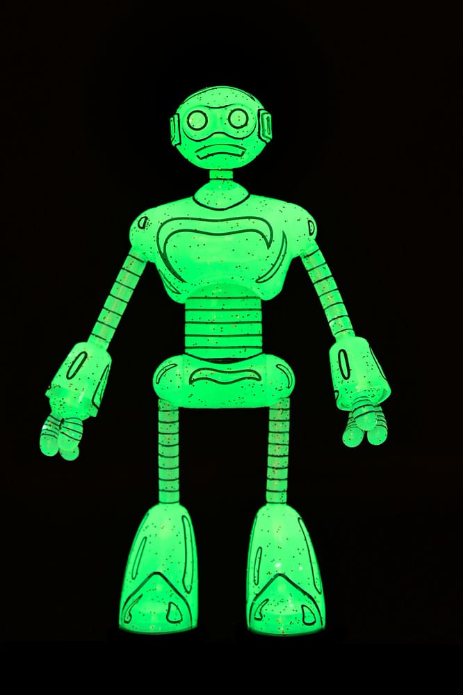 Teenage Mutant Ninja Turtles (Mirage Comics) Action Figure Transmat Fugitoid GID 18 cm - Damaged packaging
