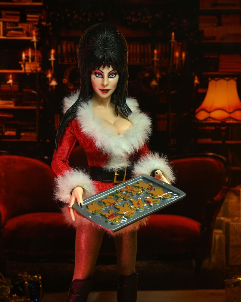 Elvira, Mistress of the Dark Clothed Action Figure Very Scary Xmas Elvira 20 cm