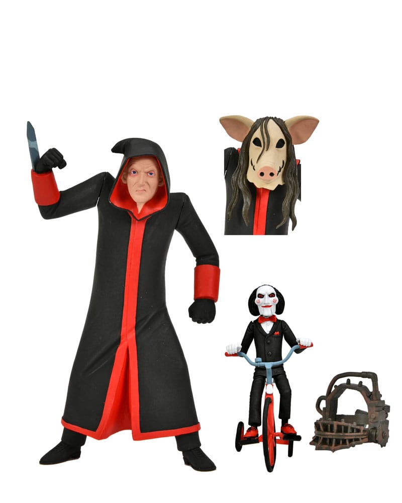 Saw Toony Terrors Action Figure Jigsaw Killer with Billy and Tricycle Boxed Set 15 cm