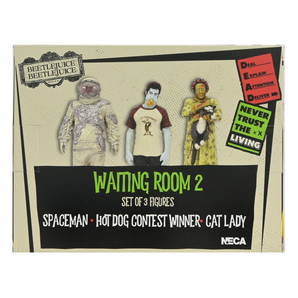 Beetlejuice Beetlejuice Figure 3-Pack Waiting Room 2 10 cm