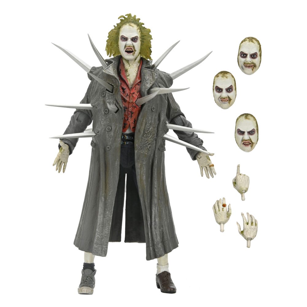 Beetlejuice (1988) Diorama Trenchcoat with Spikes Inferno Room Deluxe Set  - Damaged packaging