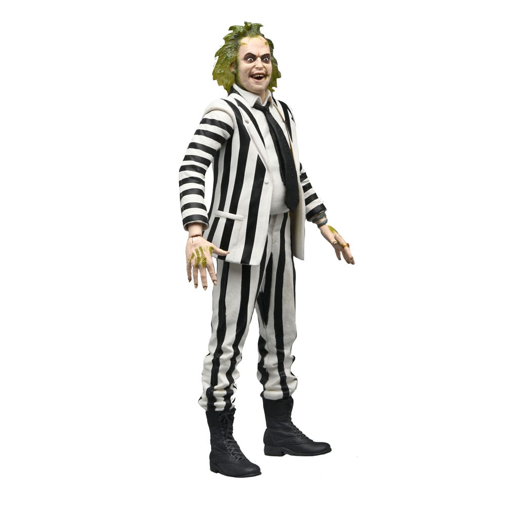 Beetlejuice 1988 Action Figure Beetlejuice Black and White Striped Suit 18 cm