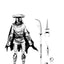 Teenage Mutant Ninja Turtles Action Figure Elite Foot Ninja Guard Black & White 18 cm