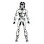 Teenage Mutant Ninja Turtles Action Figure Casey Jones Black & White 18 cm