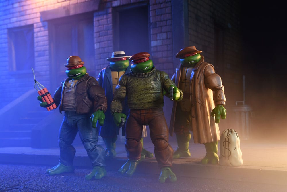 Teenage Mutant Ninja Turtles Action Figure 4 Pack Gangster Turtles 18 cm