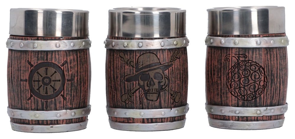 One Piece Shot Glass Set Barrel 8 cm