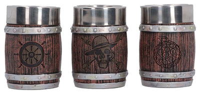 One Piece Shot Glass Set Barrel 8 cm