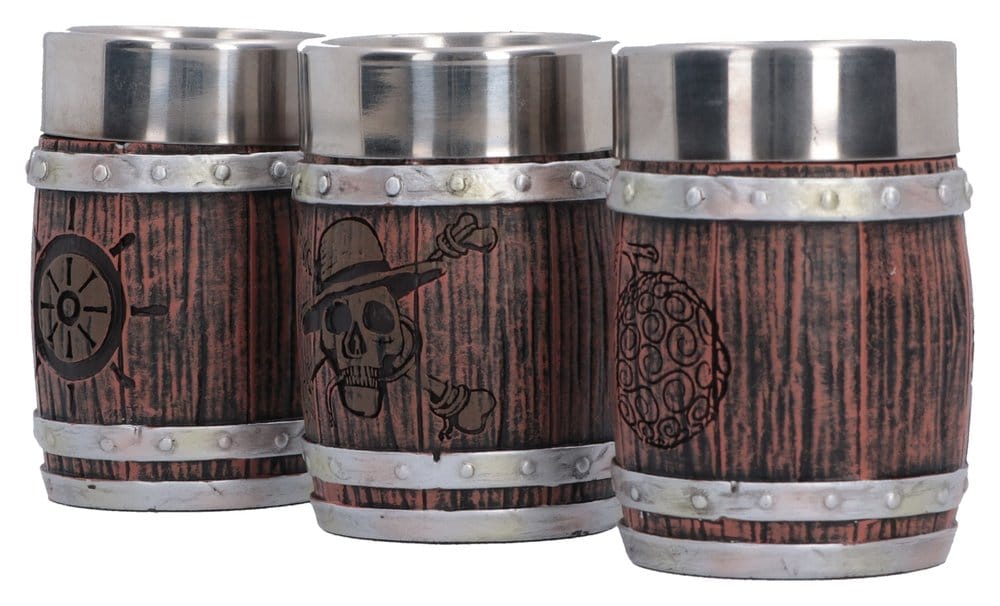 One Piece Shot Glass Set Barrel 8 cm