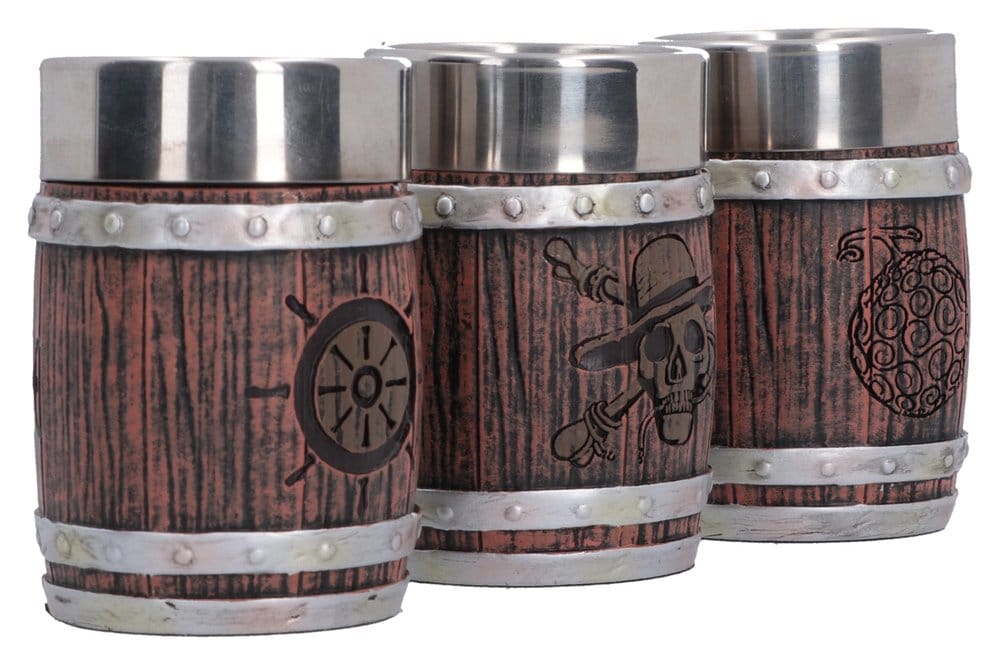 One Piece Shot Glass Set Barrel 8 cm