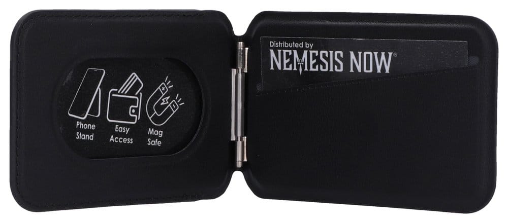 One Piece Card Holder Luffy Jolly Roger Black 10 cm