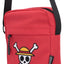 One Piece Crossbody Bag Luffy Jolly Roger (Red) 23 cm