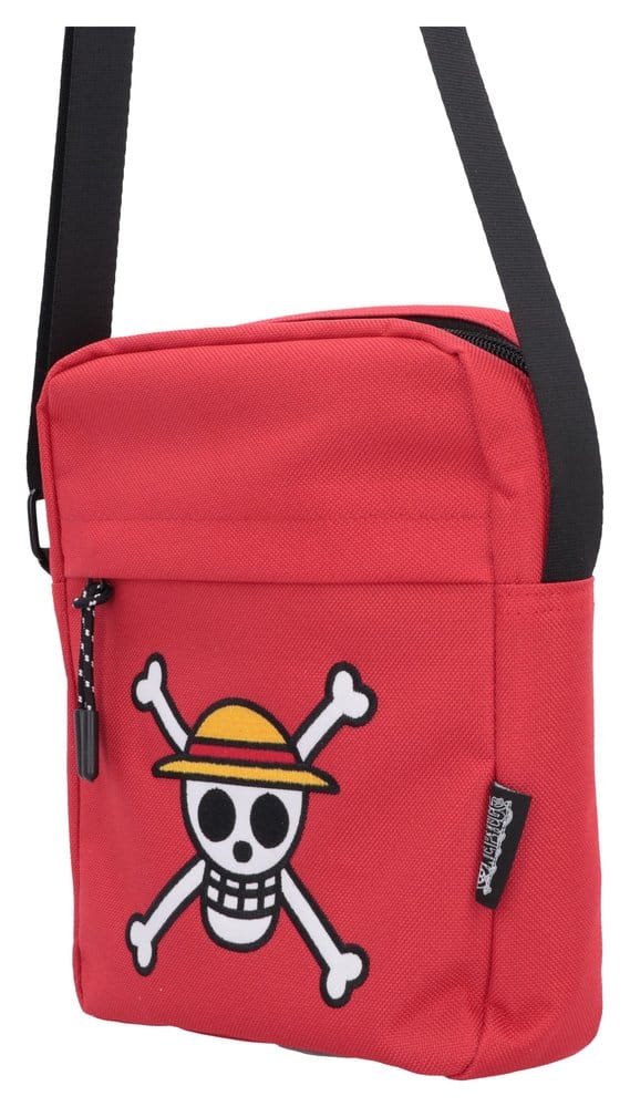 One Piece Crossbody Bag Luffy Jolly Roger (Red) 23 cm