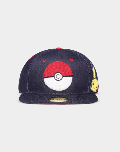 Pokémon Denim Snapback Cap Logo