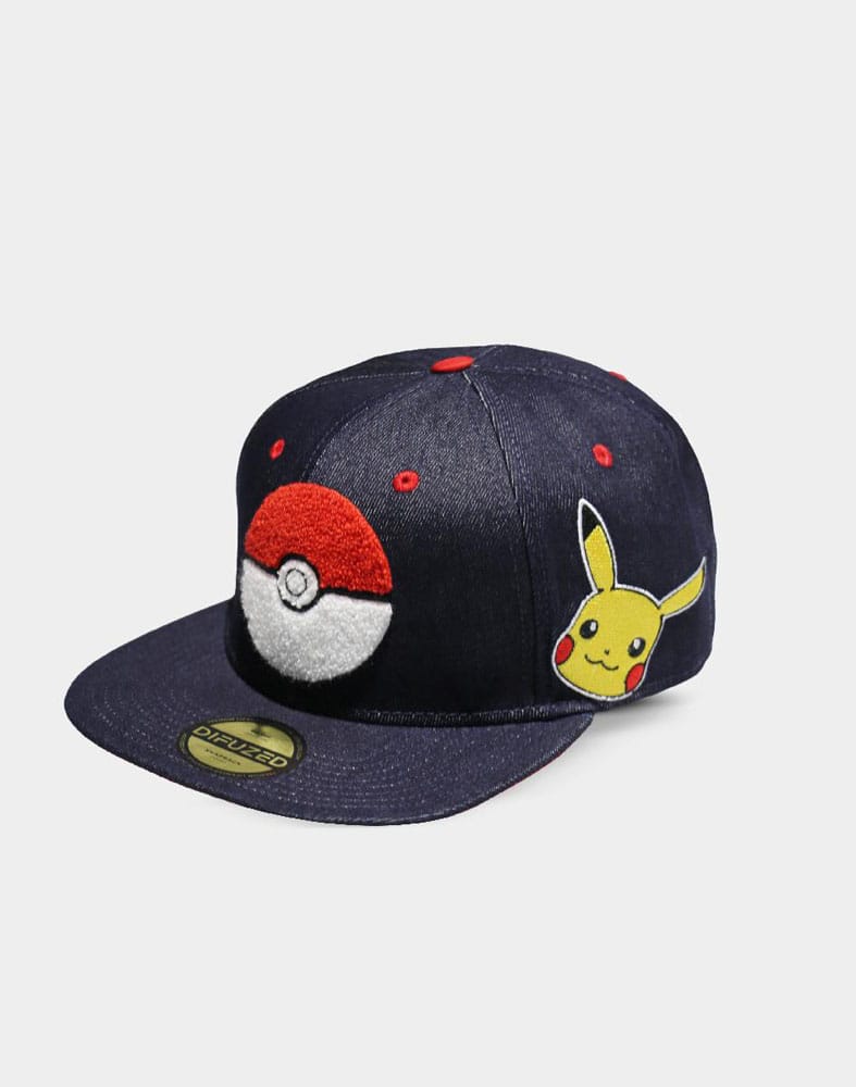 Pokémon Denim Snapback Cap Logo