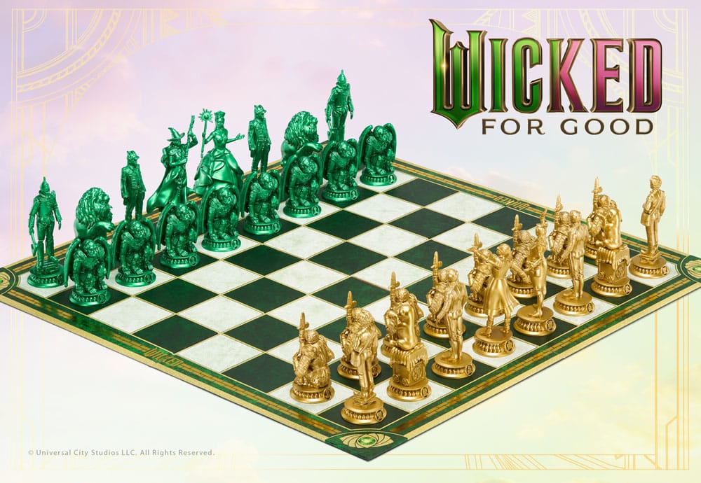 Wicked: For Good Chess Set Shiz vs. Emerald City - Damaged packaging