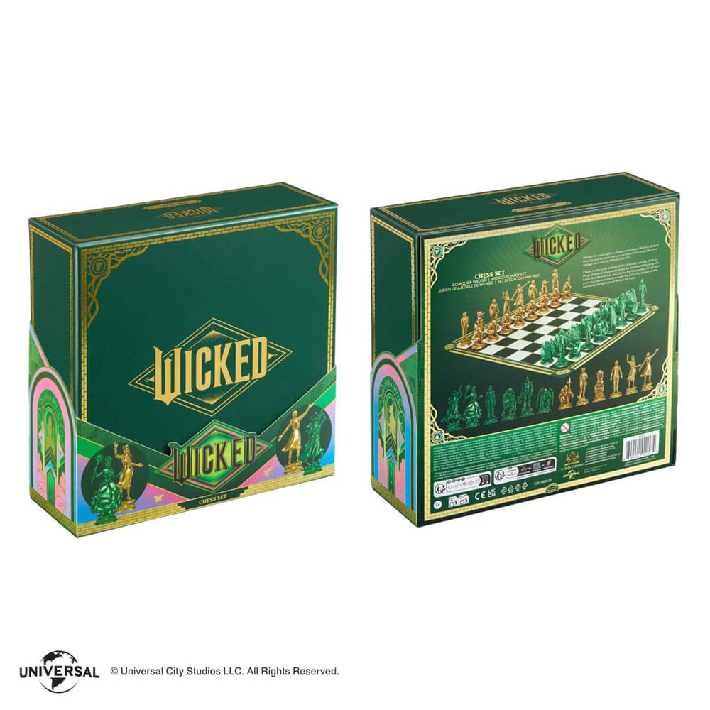 Wicked: For Good Chess Set Shiz vs. Emerald City - Damaged packaging