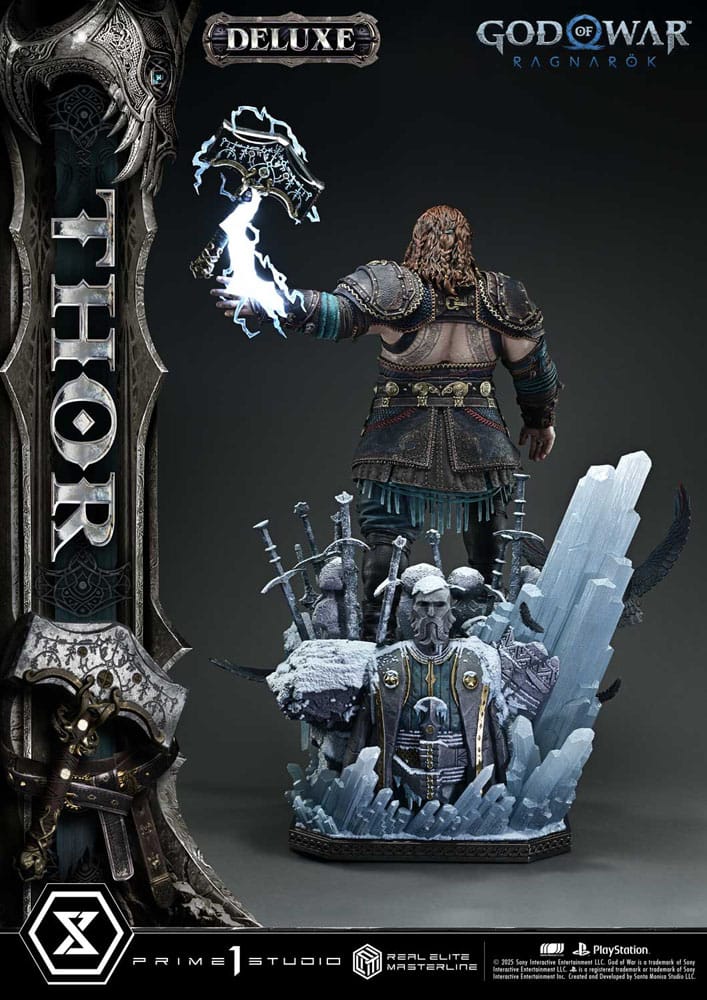 God of War: Ragnarök Real Elite Masterline Series Statue 1/3 Thor Deluxe Version 105 cm