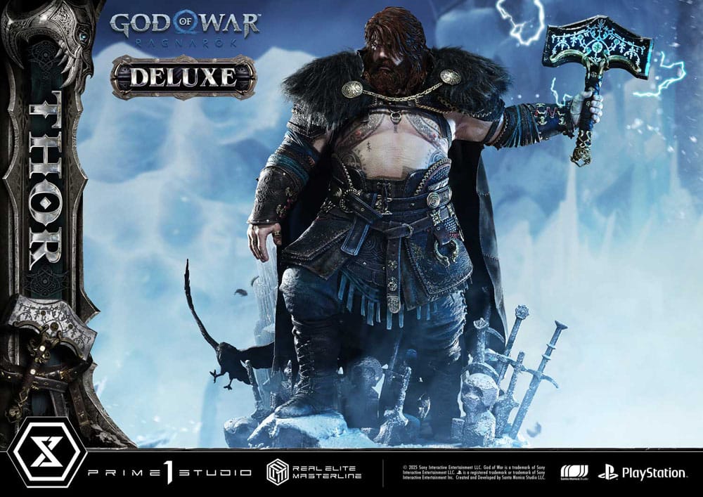 God of War: Ragnarök Real Elite Masterline Series Statue 1/3 Thor Deluxe Version 105 cm