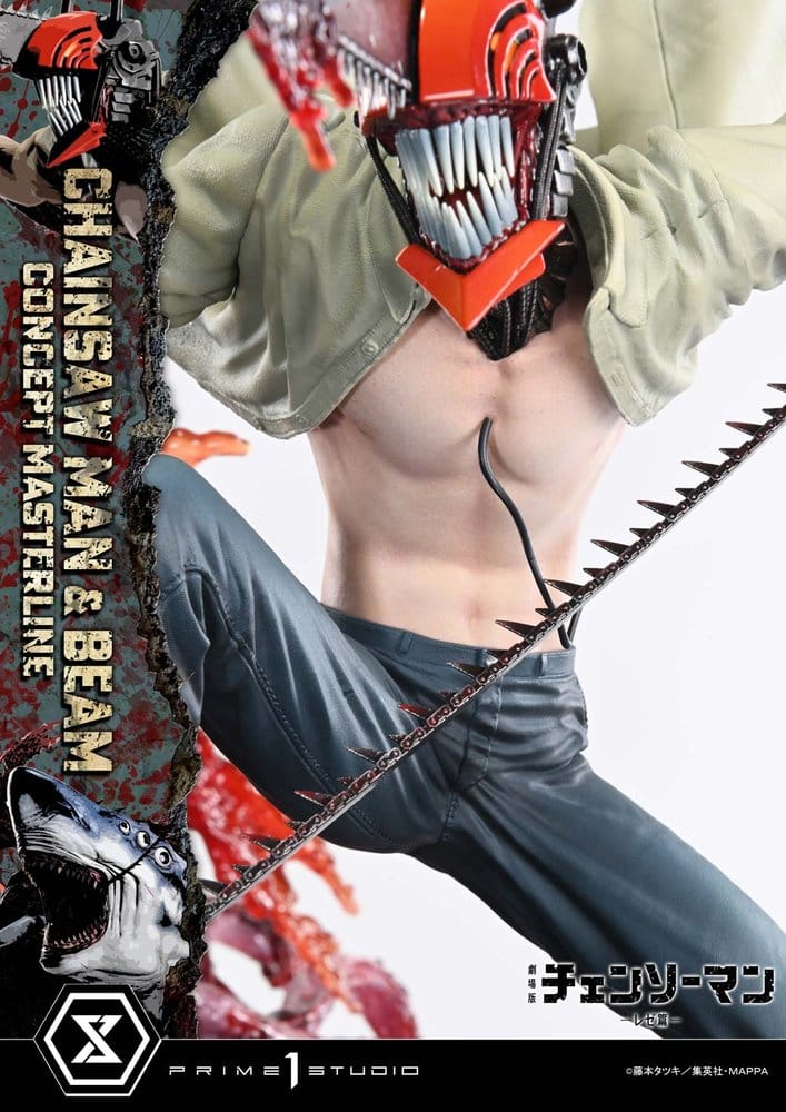 Chainsaw Man Concept Masterline Series Statue 1/6 Chainsaw Man & Beam 73 cm