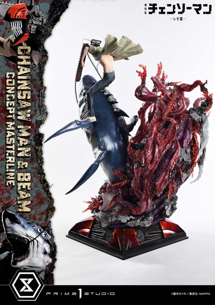 Chainsaw Man Concept Masterline Series Statue 1/6 Chainsaw Man & Beam Bonus Version 73 cm
