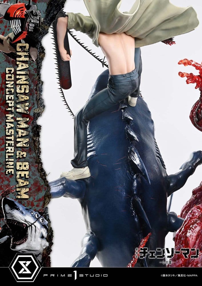 Chainsaw Man Concept Masterline Series Statue 1/6 Chainsaw Man & Beam Bonus Version 73 cm