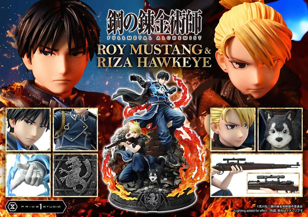 Fullmetal Alchemist Concept Masterline Statue 1/6 Roy Mustang &amp; Riza Hawkeye Regular Version 50 cm