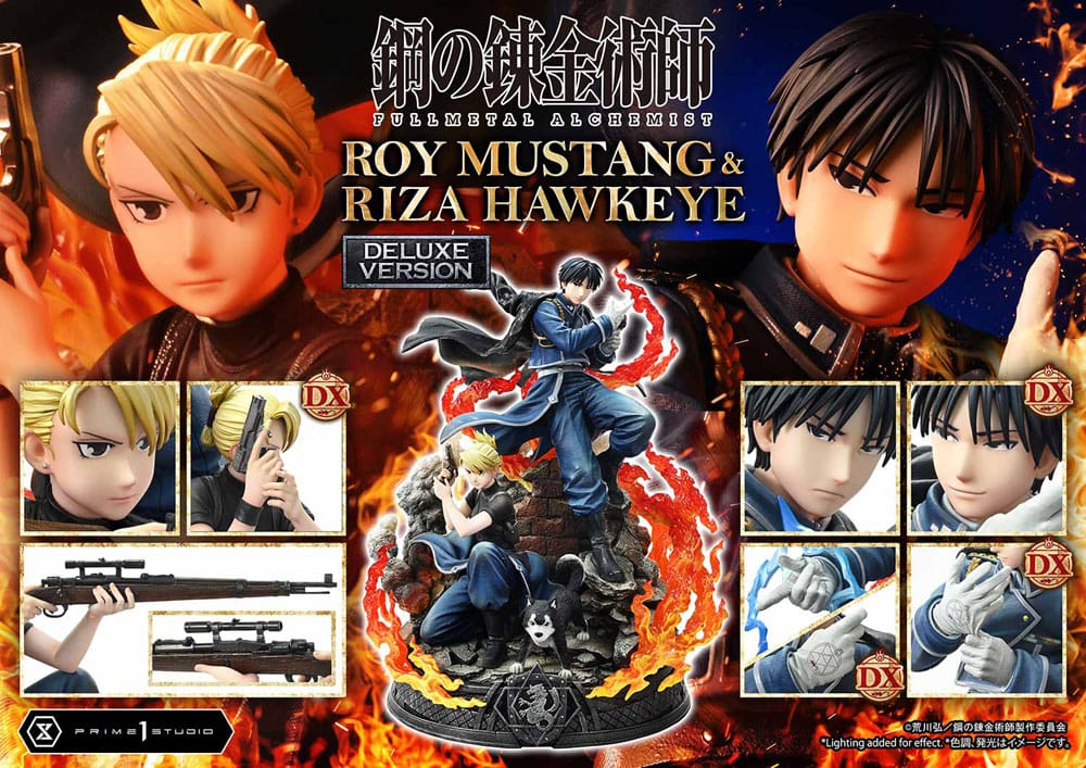 Fullmetal Alchemist Concept Masterline Statue 1/6 Roy Mustang &amp; Riza Hawkeye Deluxe Version 50 cm