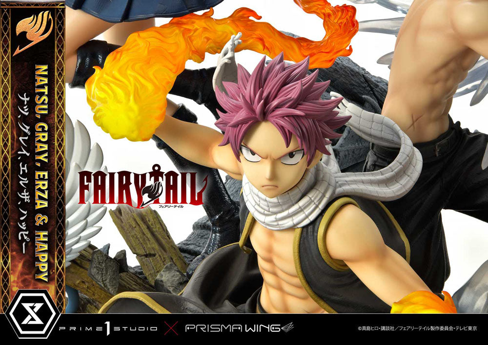 Fairy Tail PVC Statue 1/6 Natsu, Gray, Erza, Happy 57 cm