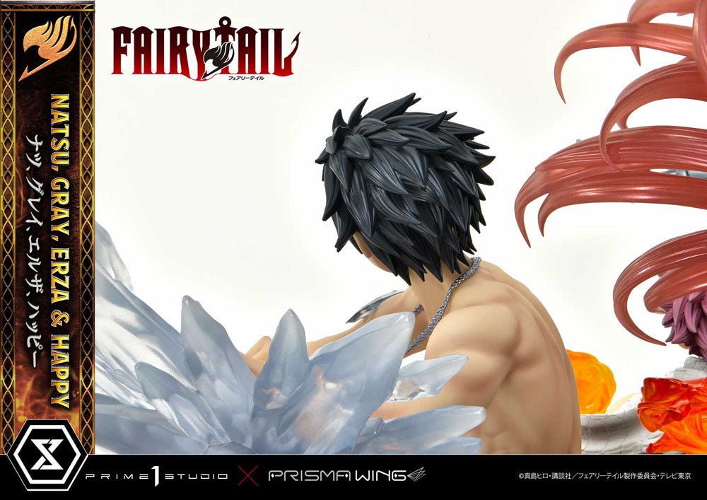 Fairy Tail PVC Statue 1/6 Natsu, Gray, Erza, Happy 57 cm