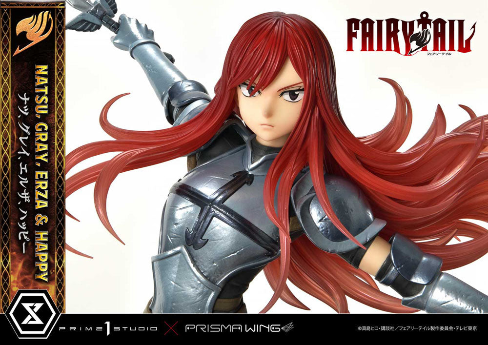 Fairy Tail PVC Statue 1/6 Natsu, Gray, Erza, Happy 57 cm