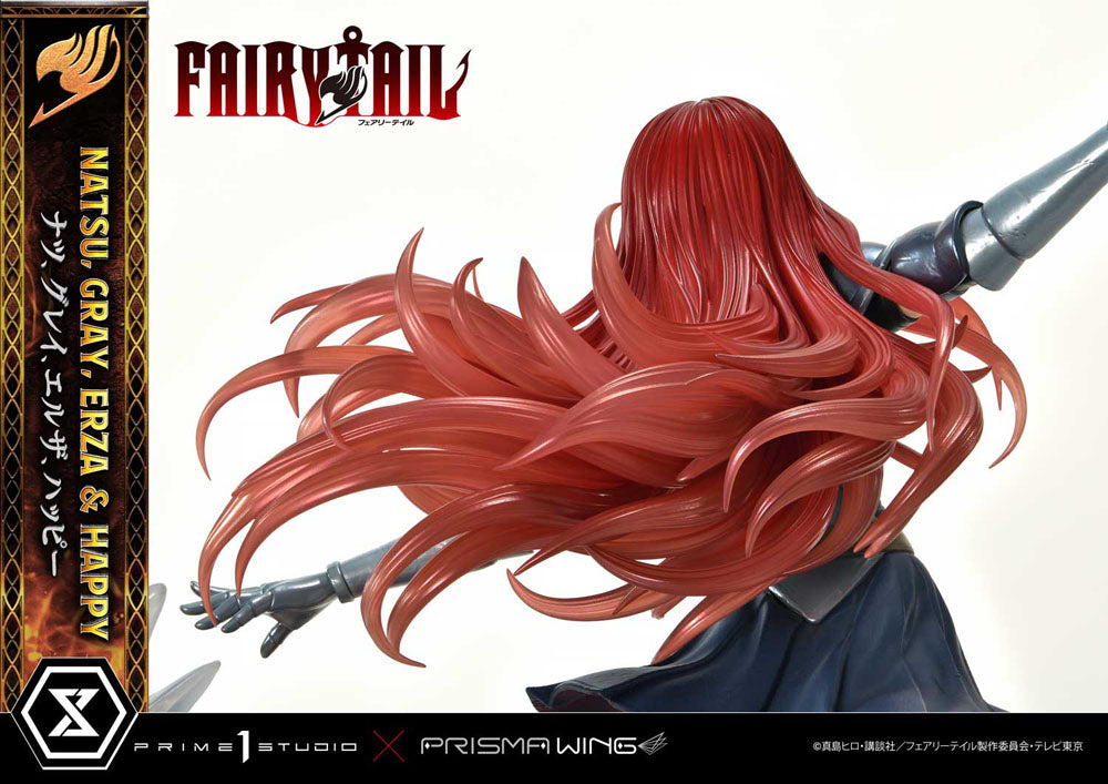 Fairy Tail PVC Statue 1/6 Natsu, Gray, Erza, Happy 57 cm