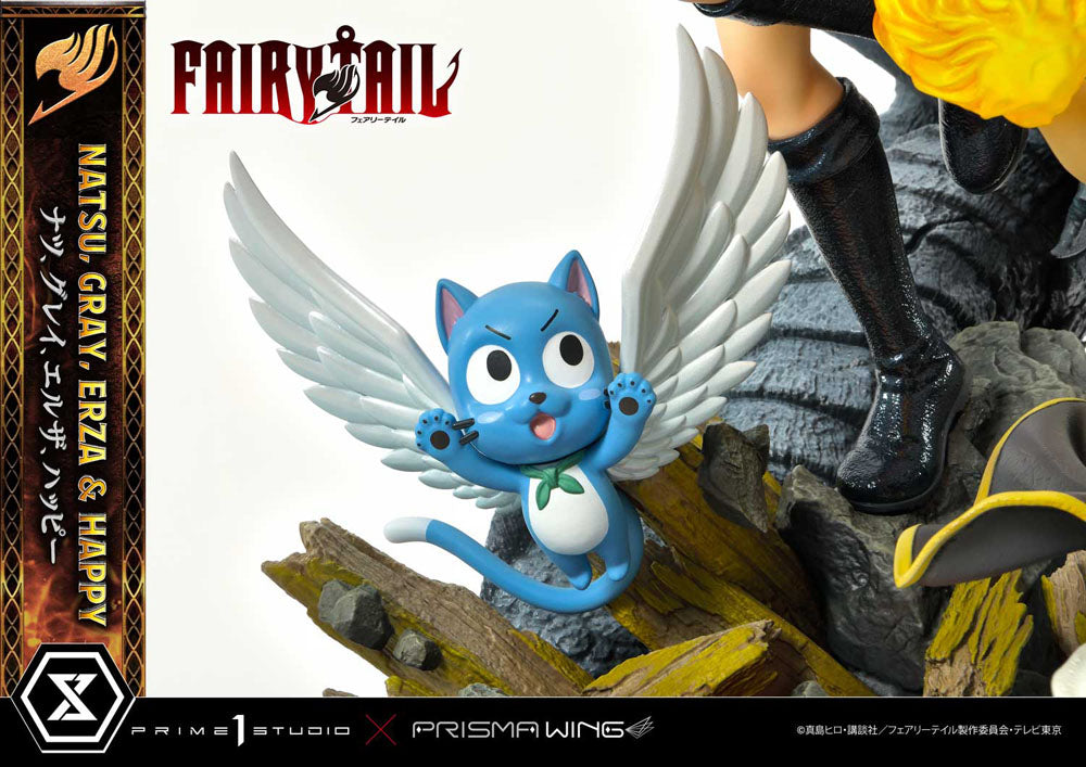 Fairy Tail PVC Statue 1/6 Natsu, Gray, Erza, Happy 57 cm