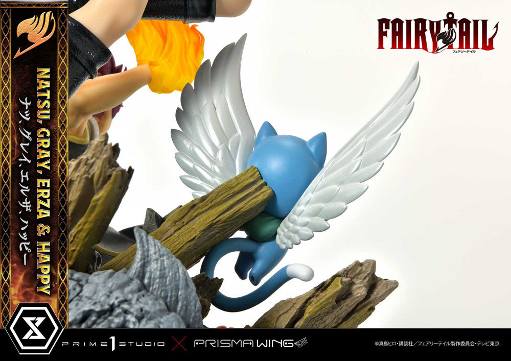 Fairy Tail PVC Statue 1/6 Natsu, Gray, Erza, Happy 57 cm