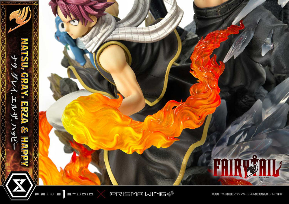 Fairy Tail PVC Statue 1/6 Natsu, Gray, Erza, Happy 57 cm