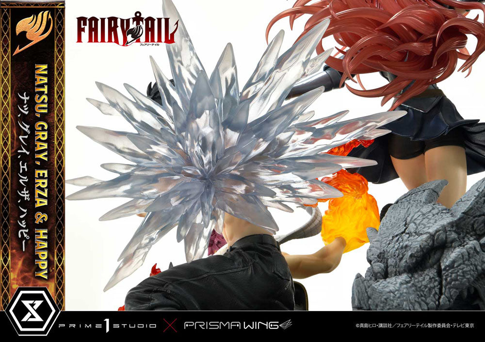 Fairy Tail PVC Statue 1/6 Natsu, Gray, Erza, Happy 57 cm