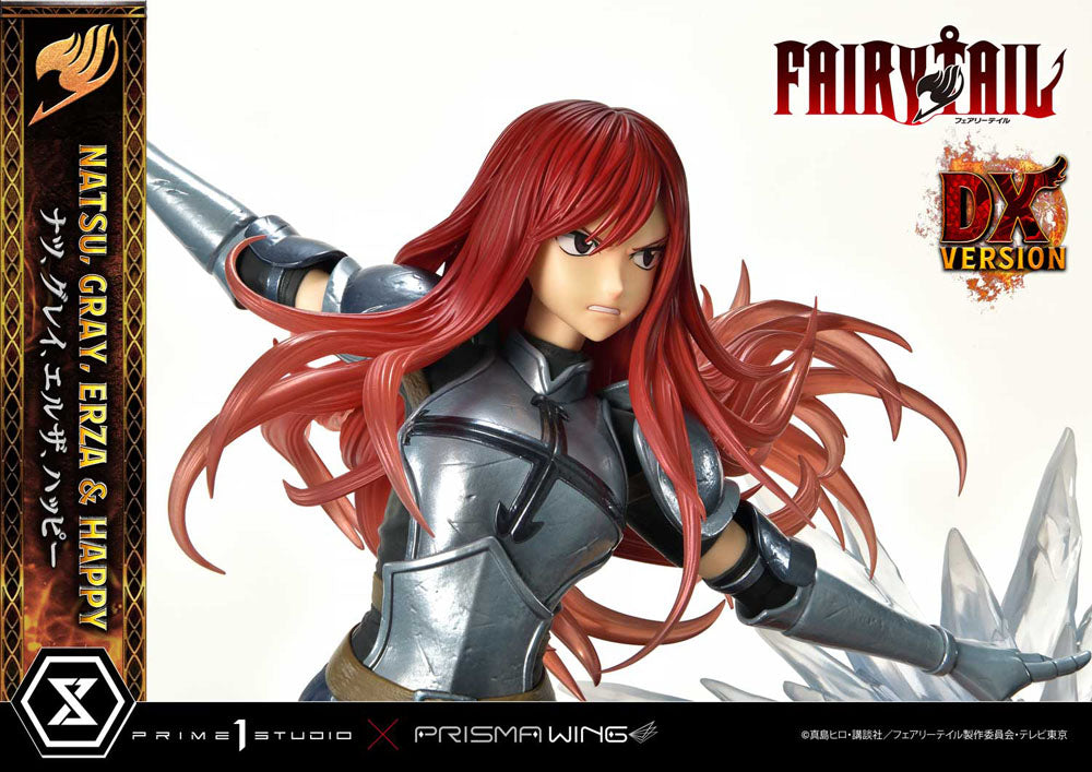 Fairy Tail PVC Statue 1/6 Natsu, Gray, Erza, Happy Deluxe Version 57 cm