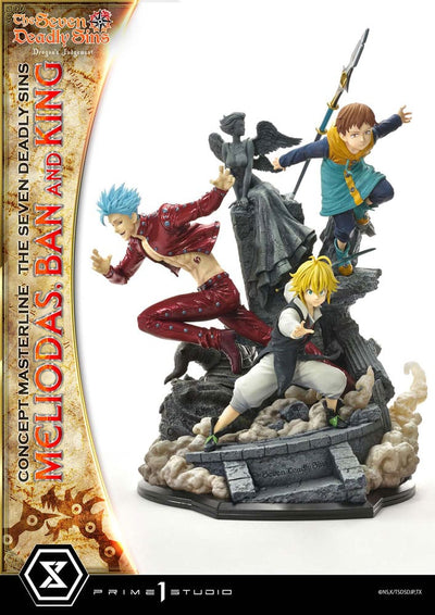 Seven Deadly Sins Concept Masterline Series Statue Meliodas, Ban and King 55 cm