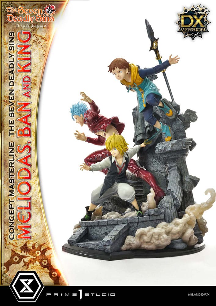 Seven Deadly Sins Concept Masterline Series Statue Meliodas, Ban and King Deluxe Version 55 cm