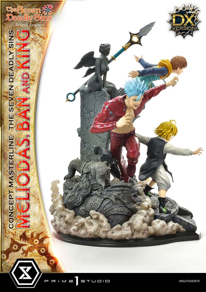 Seven Deadly Sins Concept Masterline Series Statue Meliodas, Ban and King Deluxe Version 55 cm