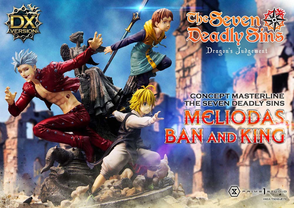 Seven Deadly Sins Concept Masterline Series Statue Meliodas, Ban and King Deluxe Version 55 cm