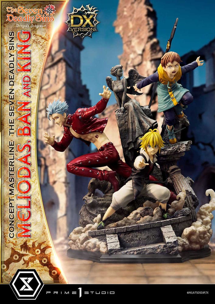 Seven Deadly Sins Concept Masterline Series Statue Meliodas, Ban and King Deluxe Version 55 cm