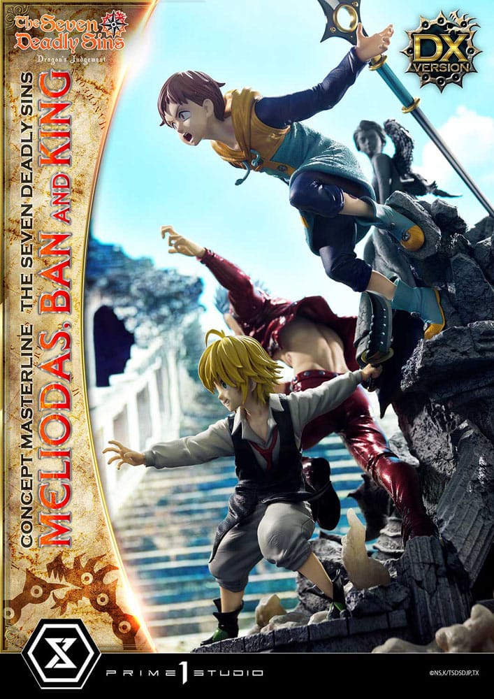 Seven Deadly Sins Concept Masterline Series Statue Meliodas, Ban and King Deluxe Version 55 cm