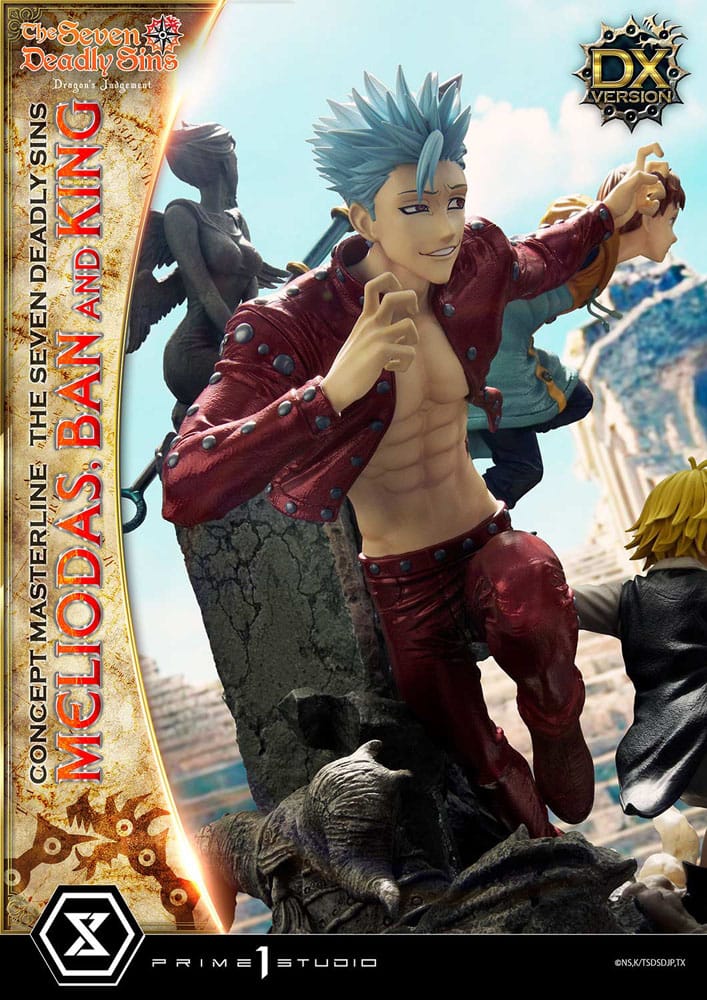 Seven Deadly Sins Concept Masterline Series Statue Meliodas, Ban and King Deluxe Version 55 cm