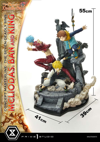 Seven Deadly Sins Concept Masterline Series Statue Meliodas, Ban and King Deluxe Version 55 cm