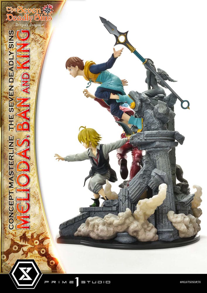 Seven Deadly Sins Concept Masterline Series Statue Meliodas, Ban and King Deluxe Bonus Version 55 cm