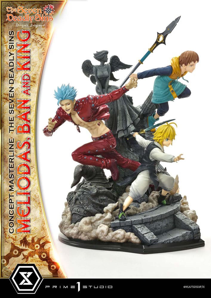 Seven Deadly Sins Concept Masterline Series Statue Meliodas, Ban and King Deluxe Bonus Version 55 cm