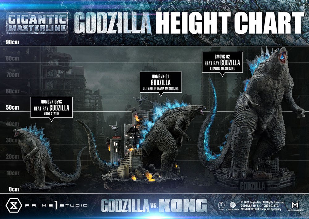 Godzilla vs. Kong Giant Masterline Statue Heat Ray Godzilla 87 cm