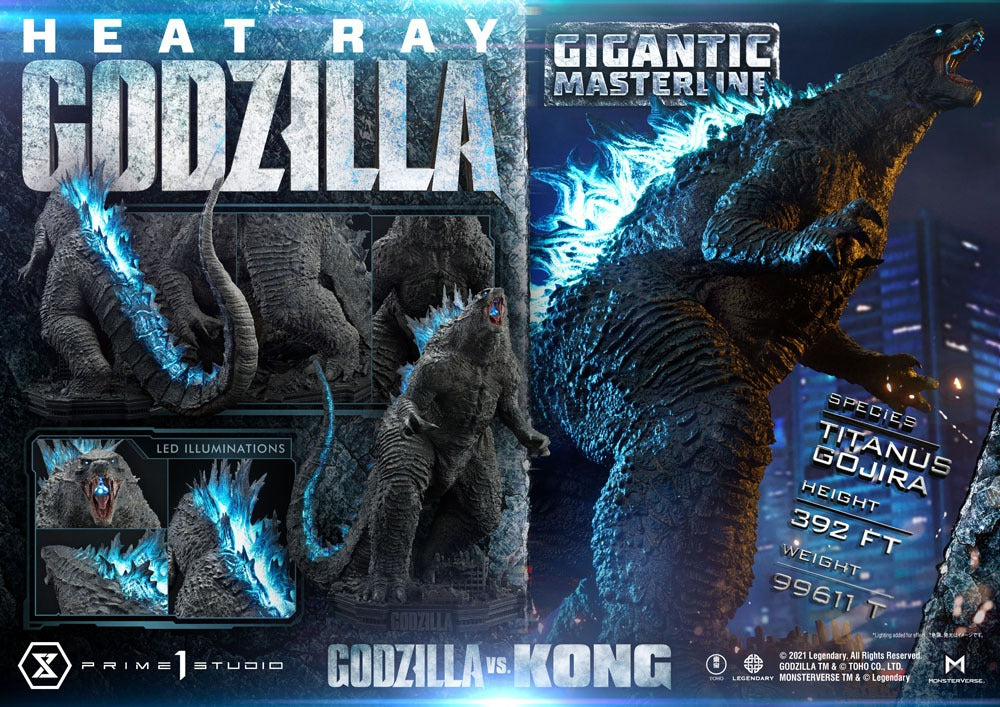 Godzilla vs. Kong Giant Masterline Statue Heat Ray Godzilla 87 cm