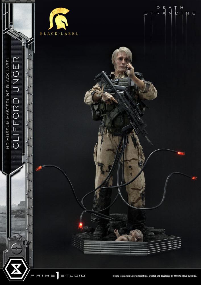 Death Stranding Statue 1/2 Clifford Unger Black Label 103 cm