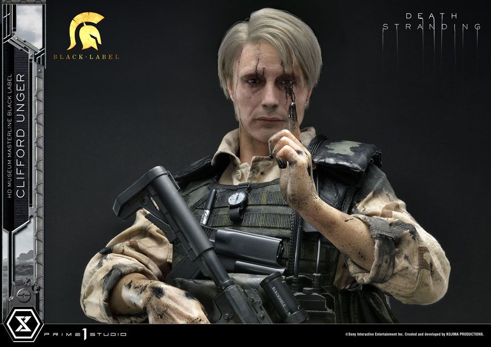 Death Stranding Statue 1/2 Clifford Unger Black Label 103 cm